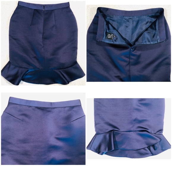 MCQ Periwinkle Blue Flounce Mini Skirt 42 US 4 6 - Picture 8 of 9